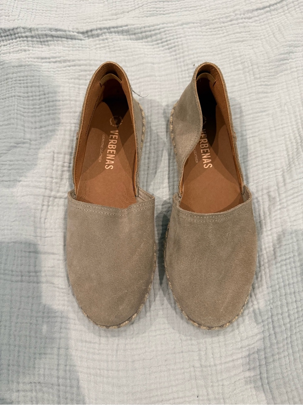 Verbenas Women's Taupe Suede Espadrilles